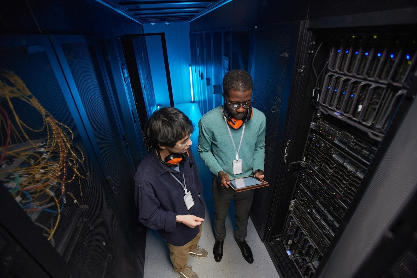 discussion in server room