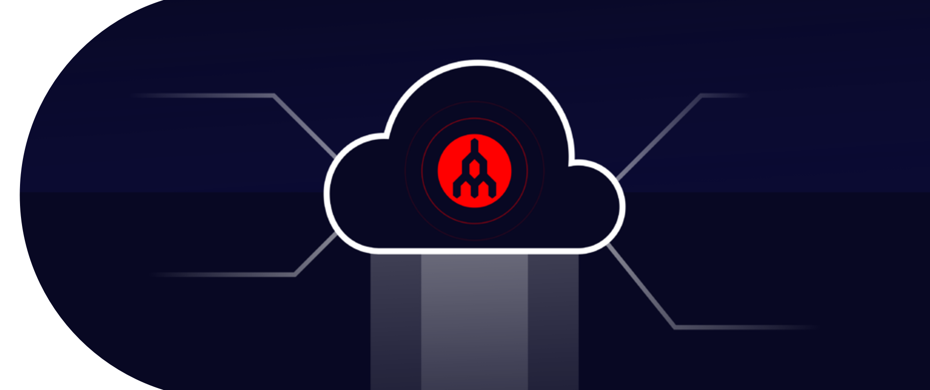 Megaport Icon Dark Blue Background