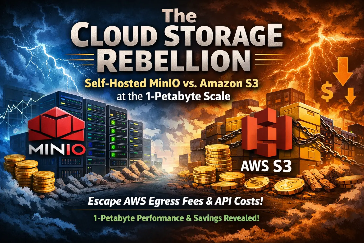 Self-Hosted MinIO vs. Amazon S3 at the 1-Petabyte Scale